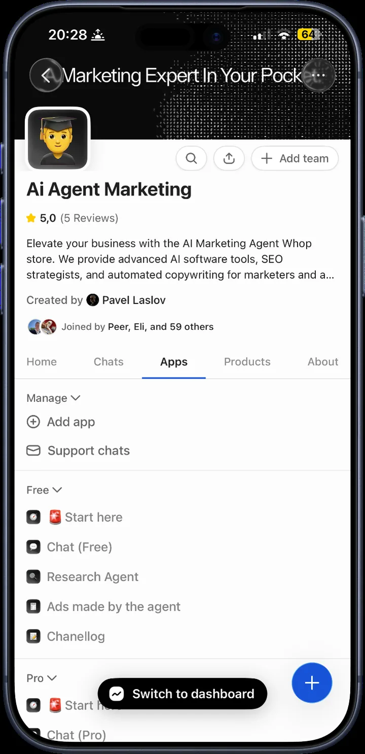 AI Agent Marketing store